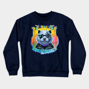 Panda-nator: Furry Fury! Crewneck Sweatshirt